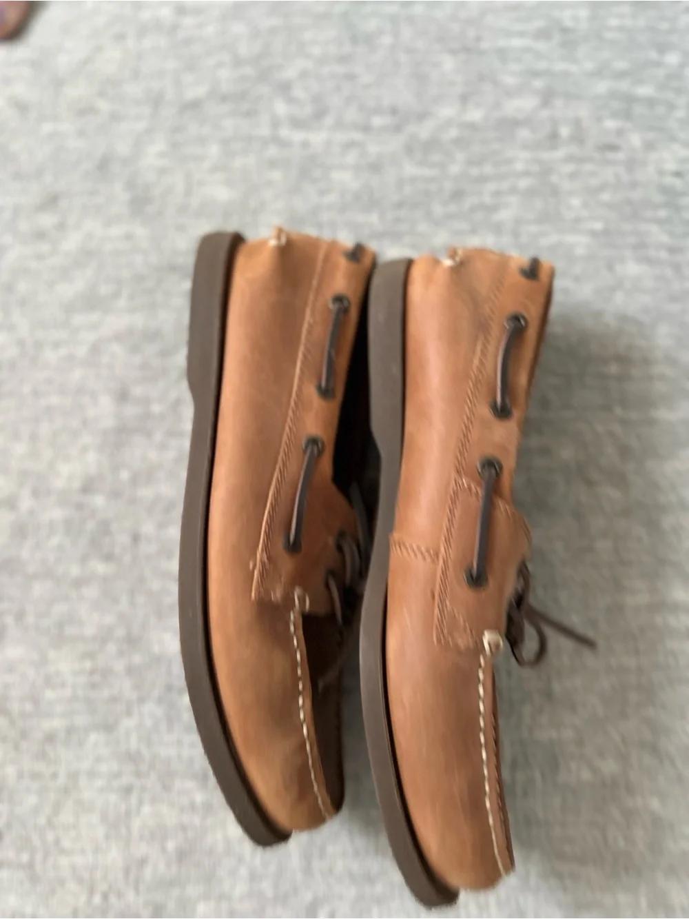 Bass Hampton Core 2 Men’s Brown Leather Boat Shoes Sz. 9 1/2 W